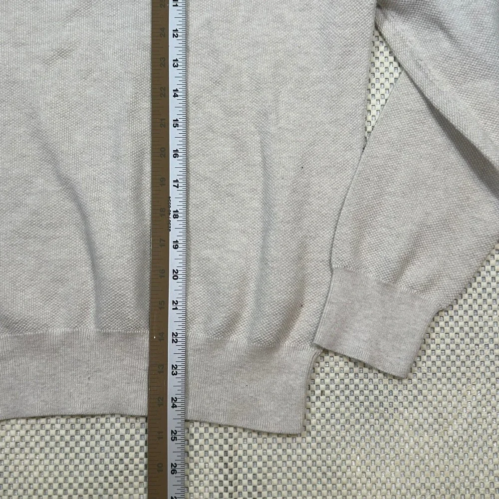 J. Crew Knit Crewneck Fitted Sweater Textured‎ Cotton Blend Pullover Top Mens M